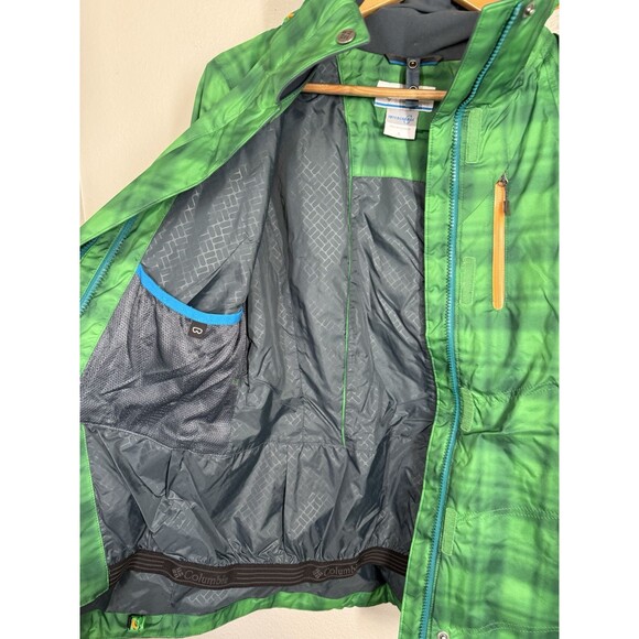 Columbia Ski Jacket Womens S Green Interchange Omni Tech Whirlibird Outer Shell - Picture 11 of 16